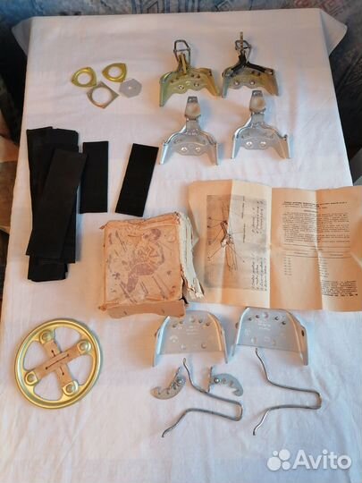 Лыжные крепления СССР, палки, Насадка на палку