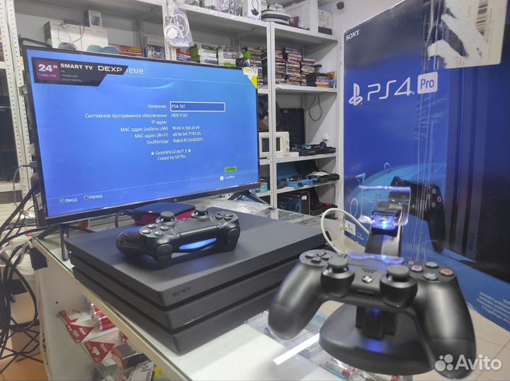 Sony playstation 4 ps4 pro 1tb с прошивкой