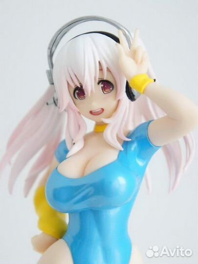 Аниме фигурка Sonico 80’s Blue Color Супер Сонико