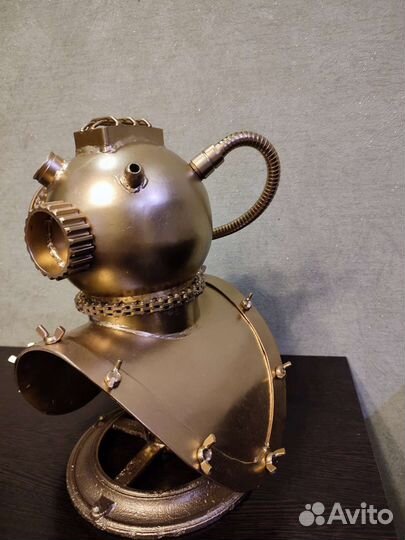 Водолазный шлем, поделка из металла