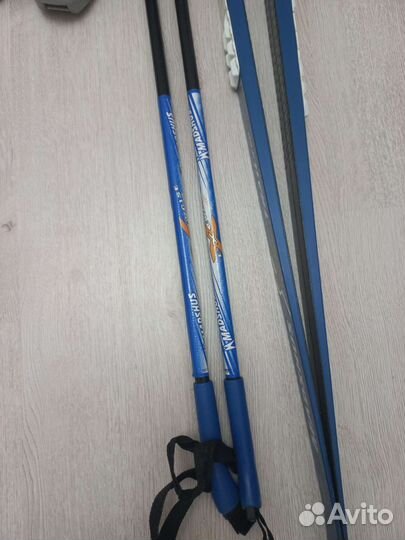 Лыжи madshus XC Trail (180см), палки, ботинки 39 р