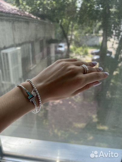 Tiffany браслет сердце, серебро 925 пробы