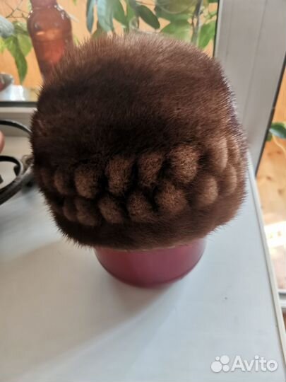 Шапка норковая женская бу