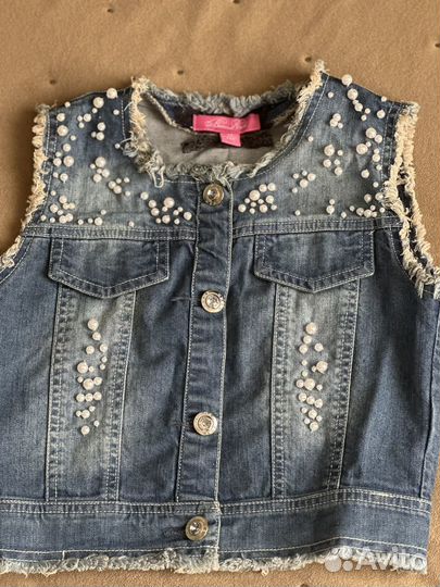 Джинсовый жилет