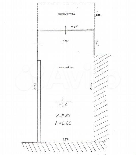 Торговая площадь, 29 м²
