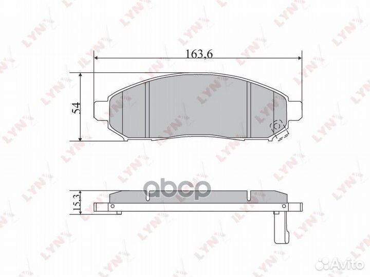 Колодки тормозные nissan pathfinder/navara 05