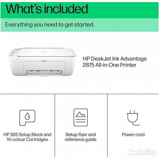 Мфу HP Deskjet Ink Advantage 2875 60K47C #397528