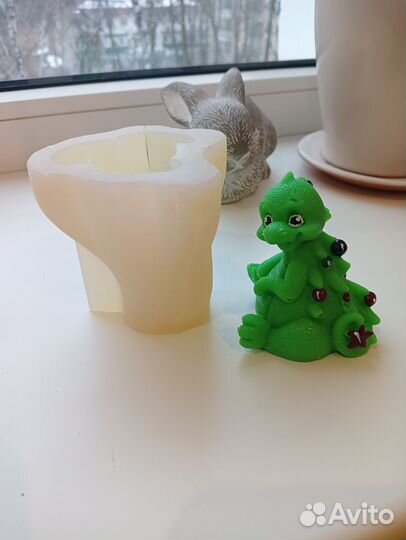 Силиконовая форма дракон 3d