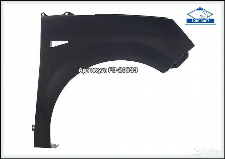 Крыло переднее правое Renault Scenic 2 и 3 поколен