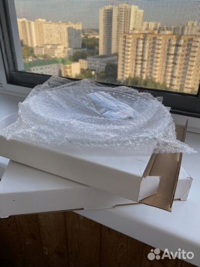 Подставка для пирожных 2-ярусная (стекло)