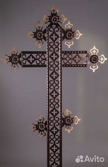 Крест надгробный литой