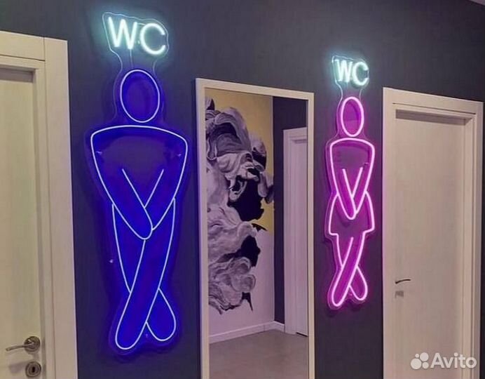 Неоновая вывеска для бизнеса