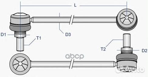 HY-LS-2380 moog стойка стабилизатора hyls2380