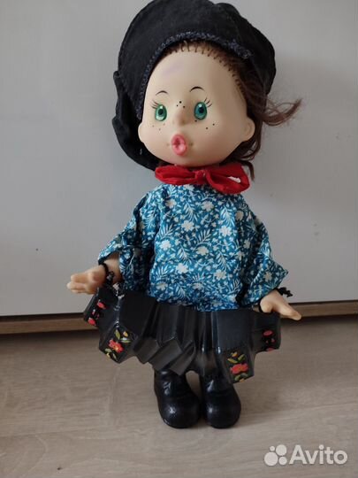 Кукла СССР с гармошкой