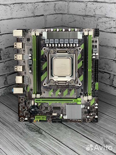 Комплект xeon E5-2670 V2 + Мат. плата + 16GB