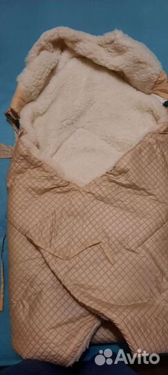 Конверт зимний на натуральной овчине