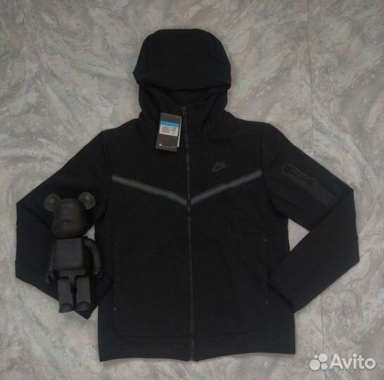 Nike tech fleece черная (drill)