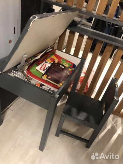 Детский стол и стул IKEA