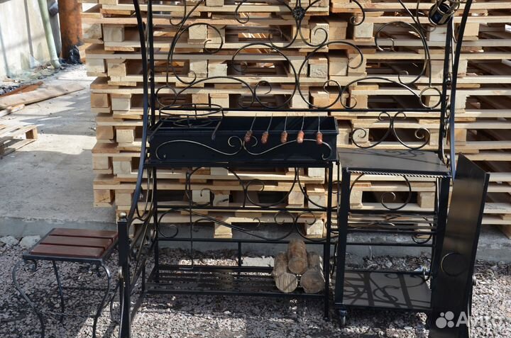 Мангал с крышей