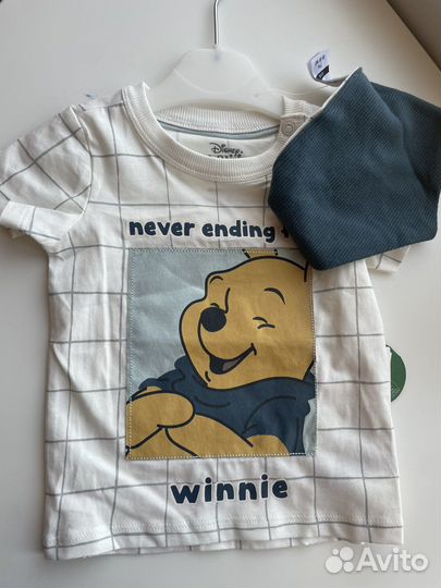 Футболка со слюнявчиком на мальчика CA 74 новая