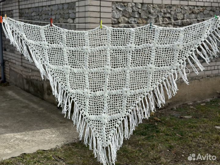 Платки шали вязаные