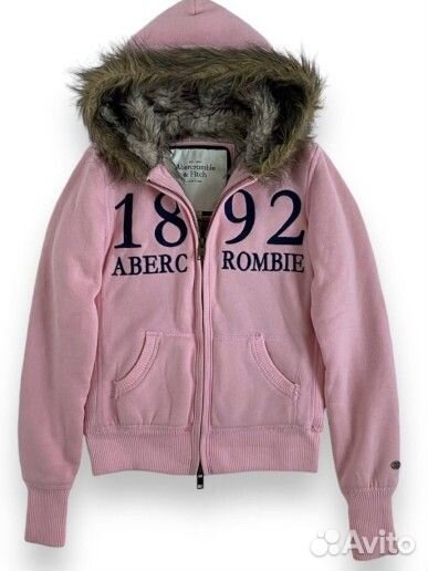 Зип-кофта с мехом Abercrombie Fitch