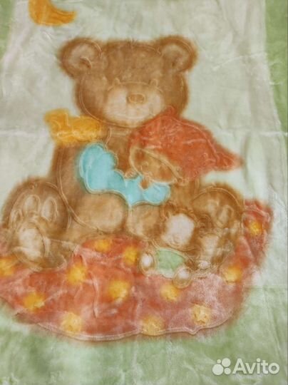 Плед детский плюшевый