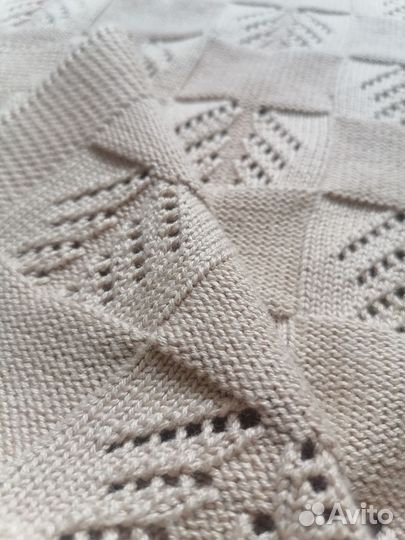 Плед детский вязаный