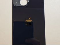 Заднее стекло на iPhone 13 mini черное (black)