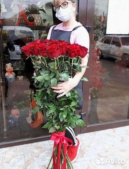 Высокие розы Букеты с доставкой