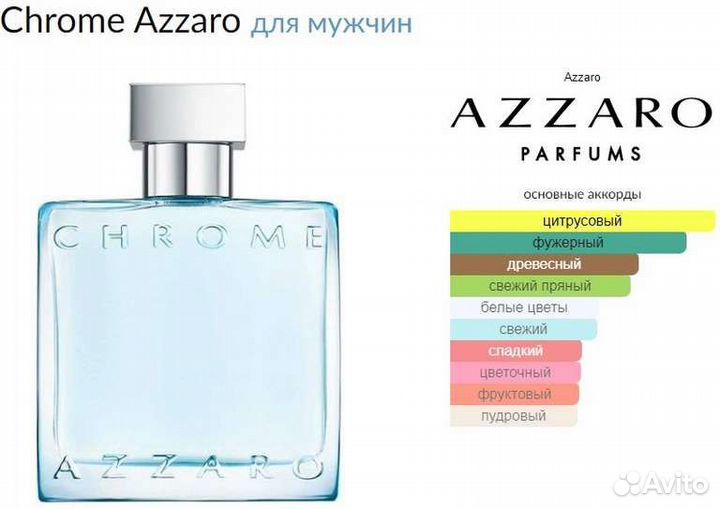 Туалетная вода azzaro Chrome