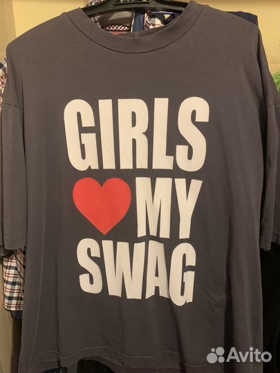 Футболка girls love my swag(pure guilty)