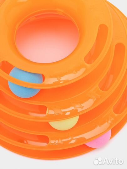 Пирамидка, игрушка для кошек, башня, 3 мячая новая