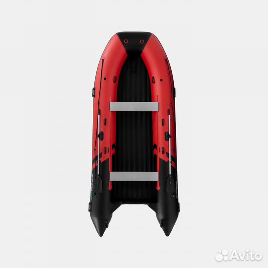 Лодка Gladiator E450PRO Красно-черная