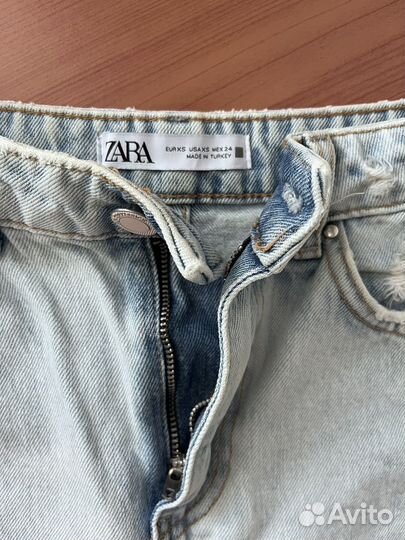 Джинсовая юбка Zara xs