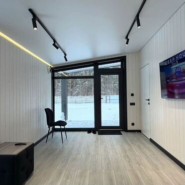 Каркасный модульный дом под ключ Барнхаус 56 м2