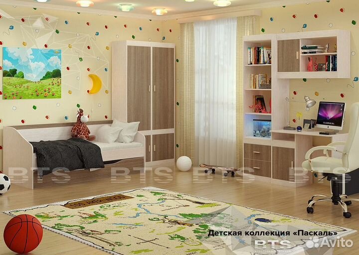 Кровать Паскаль с большим ящиком/спальным местом