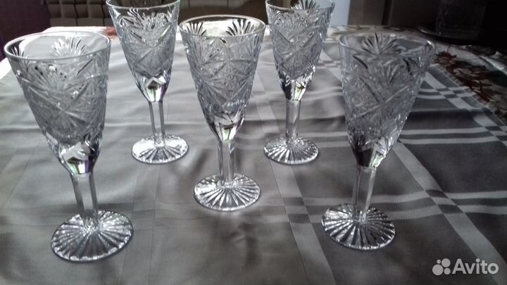 Фужеры,рюмки хрустальные СССР