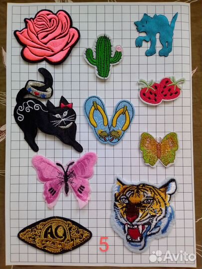 Термоаппликации на одежду, текстильный патч