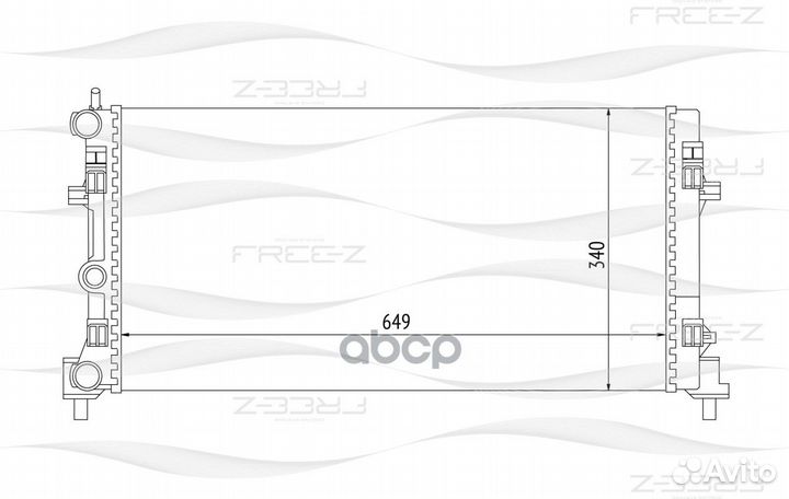 Радиатор audi A1 10- KK0187 free-Z