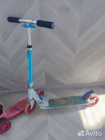 Самокат детский трехколесный трюковой и большой