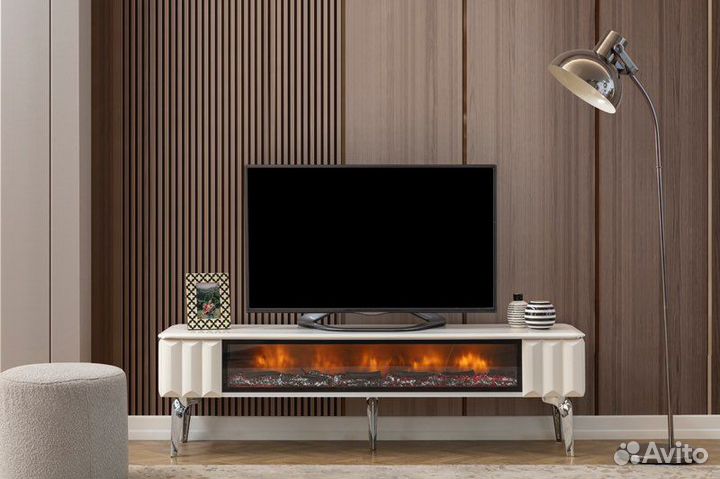Тумба под тв с камином