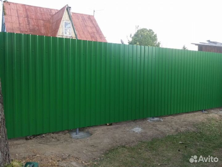 Забор из профлиста / профнастила под ключ