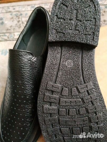 Ботинки кожаные