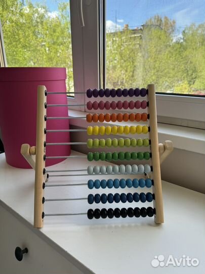 Счеты детские деревянные IKEA игрушка деревянная