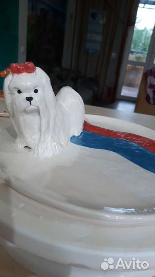 Тарелочка с мальтезе