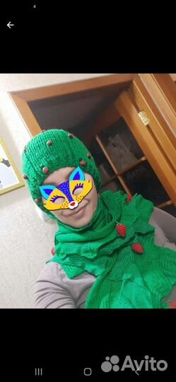 Новый комплект шапка+шарф