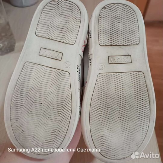 Кеды для девочки 25 размер б/у в хорошем состоянии