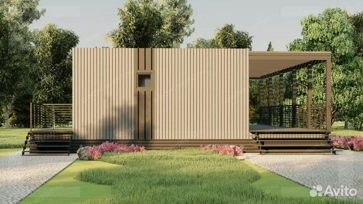 Модульный дом в современном стиле