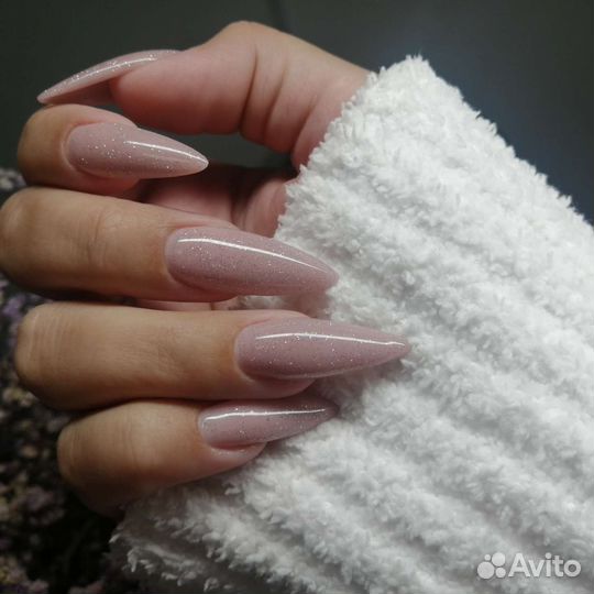 Маникюр, гель лак, наращивание, выкладной френч